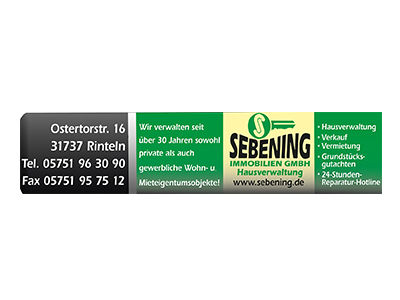 Sponsor: Sebening Immobilien GmbH Hausverwaltung
